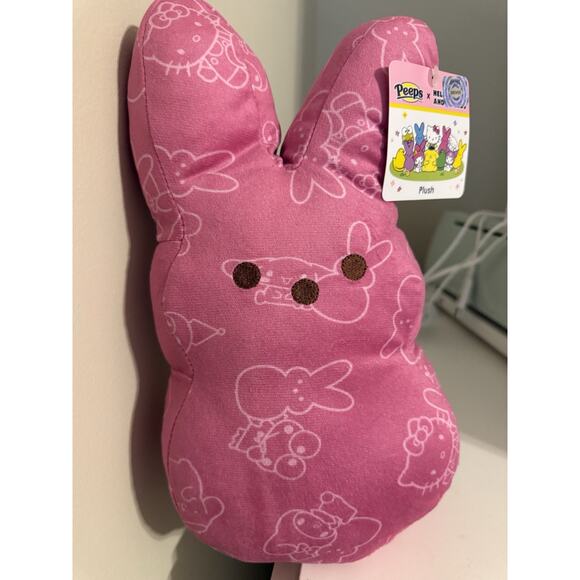 Peeps X Hello Kitty and Friends Pink Easter Plush 12” Bunny Toy 2025 New - Picture 1 of 2